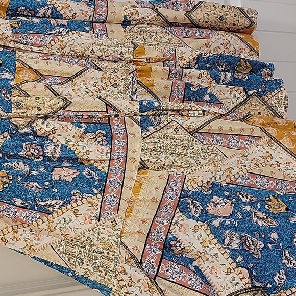 Andree By Unit Floral Boho Dress Mid Sleeve Size 1X - Picture 6 of 7